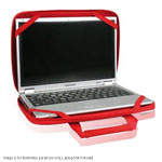 Port Berlin Quilted Laptop / Tablet Bag upto 12.5" Laptops/Tablets/iPADs Red