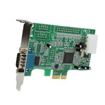 1 Port Low Profile Native RS232 PCIe Serial Card with 16550 UART w/ Full Height Bracket