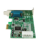 1 Port Low Profile Native RS232 PCIe Serial Card with 16550 UART w/ Full Height Bracket
