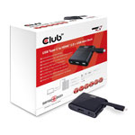 Club 3D Mini Docking USB Type-C to HDMI2.0 + USB 3.0 + USB Type-C 60W PD Charging