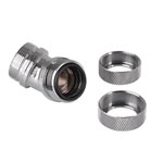 Pacific PETG Tube 45-Degree dual chrome compression fitting 16mm OD from Thermaltake
