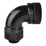 Thermaltake Black 90 Degree 5/8'' Compression Fitting with G 1/4 Threads