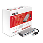 Club3D USB 3.0 4-Port Hub with Power Adapter