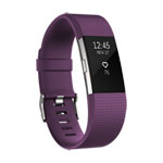 Fitbit Charge 2 Fitness Smartband Activity Tracker Plum/Silver