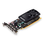 PNY NVIDIA Pascal QUADRO P600 2GB GPU with 4x DisplayPort Adapters LN79253 VCQP600 PB SCAN UK