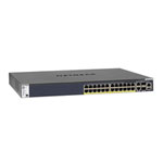 Netgear GSM4328PB-100NES M4300-28G-PoE+ 24x 1G PoE+ 2x 10GBASE-T 2x SFP+ Stackable Switch