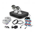 Swann 2 x Camera CCTV Security Kit, HD 3MP with 4 Channel DVR 1TB Pre-installed