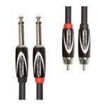Roland 10FT / 3M Dual 1/4" to Dual RCA Interconnect Cable