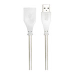 Roland 10ft / 3M USB-A - USB-A(F) Cable (White Woven)