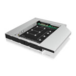 ICY BOX Internal mSATA M.2 SATA SSD DVD/Bluray Bay Adapter