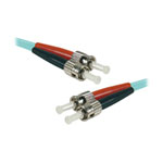 Fiber 30m cord OM3 50/125 Aqua LSZH ST/ST-
