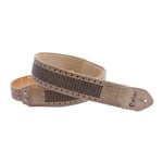Right On Straps Leathercraft Granada Guitar Strap (Beige)