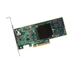 Broadcom MegaRAID SAS 8 Port 9341-8i SGL, 12Gb/s SATA+SAS, PCIe 3.0, Entry