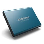 Samsung T5 250GB External Portable Solid State Drive/SSD - Blue