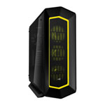 Aerocool Black Midi Case 3x16.8 Mil Colour RGB Fans & Hub Tempered Glass Panel