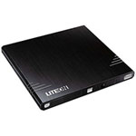 LITEON External Slim USB DVD-RW Burner 8X Black Retail