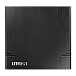 LITEON External Slim USB DVD-RW Burner 8X Black Retail
