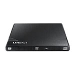LITEON External Slim USB DVD-RW Burner 8X Black Retail