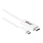 Club3D USB C to HDM 2.0 UHD Cable Active 1.8 M./5.9 Ft.