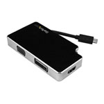 Travel A/V Adapter: 3-in-1 USB-C to VGA, DVI or HDMI - 4K