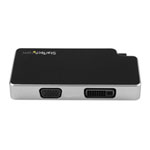 Travel A/V Adapter: 3-in-1 USB-C to VGA, DVI or HDMI - 4K