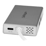 USB-C Multiport Adapter for Laptops  Power Delivery 4K HDMI - GbE - USB 3.0 - Silver & White