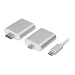 SilverStone EP11S Adapter kit supports Type-C to MiniDP, Type-C to HDMI, Type-C to VGA Thunderbolt3
