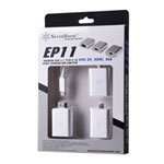 SilverStone EP11S Adapter kit supports Type-C to MiniDP, Type-C to HDMI, Type-C to VGA Thunderbolt3