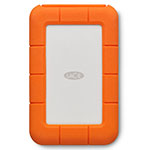 LaCie Rugged 2TB External Portable 2.5" Hard Drive/HDD - Orange/White