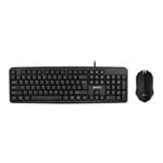 Xclio G11 Slim Keyboard and 3 Button Mouse Set USB Spill Resistant