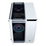 Corsair Crystal White 280X RGB Glass Micro ATX PC Gaming Case