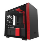 NZXT Red H200 Mini ITX Windowed PC Gaming Case