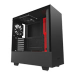 NZXT Red H500 Tempered Glass Window Midi PC Gaming Case