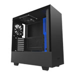 NZXT Blue H500 Tempered Glass Window Midi PC Gaming Case