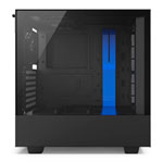 NZXT Blue H500 Tempered Glass Window Midi PC Gaming Case