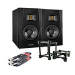 ADAM Audio T5V (pair) + Iso Acoustic Stands + Leads