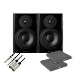 Dynaudio PRO LYD-8 Next Generation 8" Nearfield Studio Monitors + Adam Hall Iso Pads + Leads