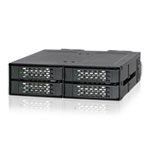 Icy Dock Rugged Full Metal 4 Bay 2.5" NVMe U.2 SSD Mobile Rack For External 5.25" Bay