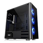 Thermaltake V200 RGB Tempered Glass Case + Tt 550W Super Silent PSU + 3x RGB Fans Fitted EXCLUSIVE