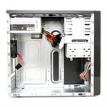 CIT 1016 Black/Silver Micro ATX Case With 500w PSU