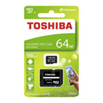 Toshiba M203 64GB UHS-1 Performance 4K Ready U1 Micro SD Memory Card with SD Adapter