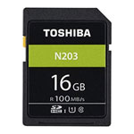 Toshiba N203 High Speed 16GB SD Flash Memory Card