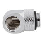 CORSAIR Hydro X XF Chrome Brass G1/4" 90° Rotary Adapter Fitting - Twin Pack