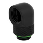 Corsair Hydro X XF Black Brass G1/4" 90° Rotary Adapter Fitting - Twin Pack