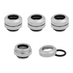 Corsair Hydro X XF Chrome Brass 12mm G1/4" Hardline Compression Fittings - Four Pack