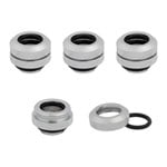 CORSAIR Hydro X XF Chrome Brass 12mm G1/4" Hardline Compression Fittings - Four Pack