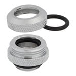 CORSAIR Hydro X XF Chrome Brass 12mm G1/4" Hardline Compression Fittings - Four Pack