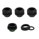 CORSAIR Hydro X XF Black Brass 12mm G1/4" Hardline Compression Fittings - Four Pack