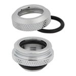 CORSAIR Hydro X XF Chrome Brass 14mm G1/4" Hardline Compression Fittings - Four Pack