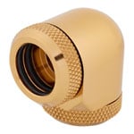 CORSAIR Hydro X XF Gold Brass 14mm Hardline 90° Compression Fittings - Twin Pack